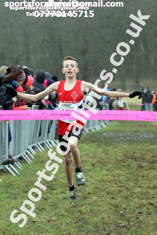 Boys under-13s, 2018 Northern Cross Country Champs., Harewood House, Leeds. Photo: David T. Hewitson/Sports for All Pics